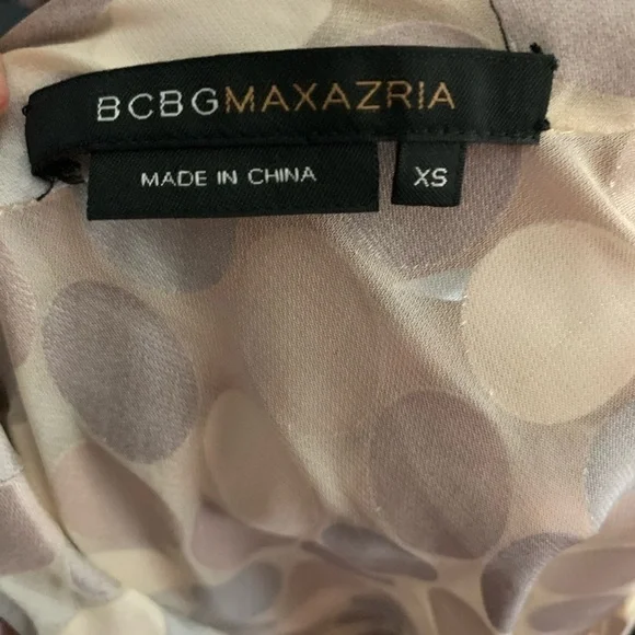 BCBGMaxAzria Polka Dot Silk Blend Blouse - Picture 6 of 8